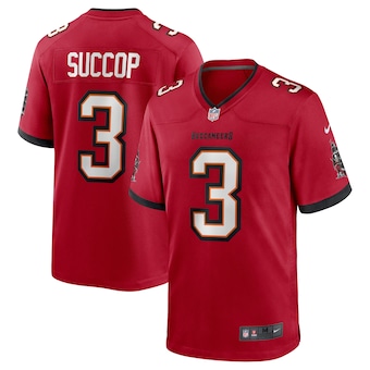 mens nike ryan succop red tampa bay buccaneers team game jer